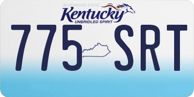 KY license plate 775SRT