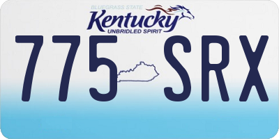 KY license plate 775SRX