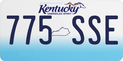 KY license plate 775SSE