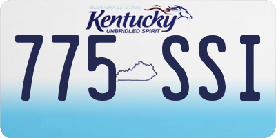 KY license plate 775SSI