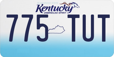 KY license plate 775TUT
