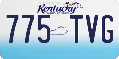 KY license plate 775TVG