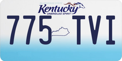 KY license plate 775TVI