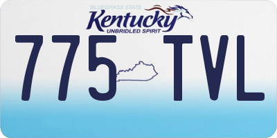 KY license plate 775TVL