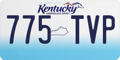 KY license plate 775TVP