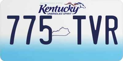 KY license plate 775TVR
