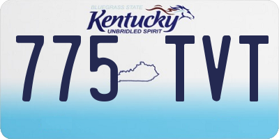 KY license plate 775TVT