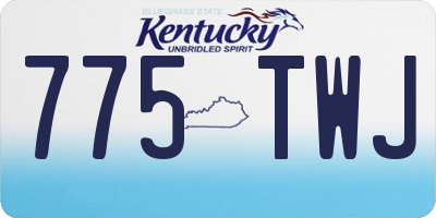 KY license plate 775TWJ