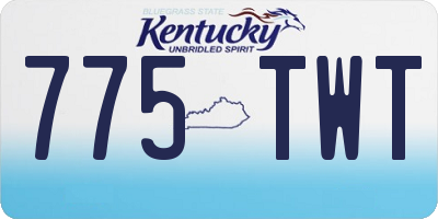 KY license plate 775TWT