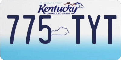 KY license plate 775TYT