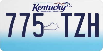 KY license plate 775TZH
