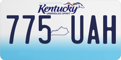 KY license plate 775UAH