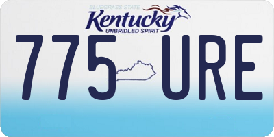 KY license plate 775URE