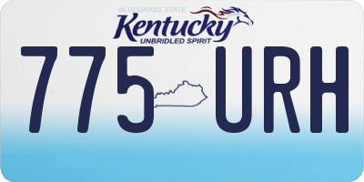 KY license plate 775URH