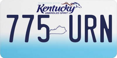 KY license plate 775URN