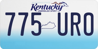KY license plate 775URO