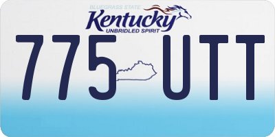 KY license plate 775UTT
