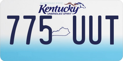 KY license plate 775UUT