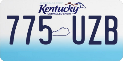 KY license plate 775UZB