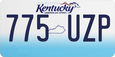KY license plate 775UZP