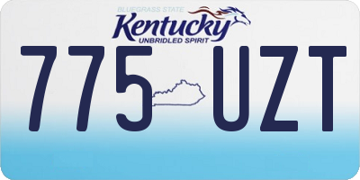 KY license plate 775UZT