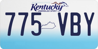 KY license plate 775VBY