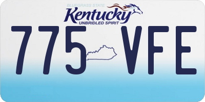 KY license plate 775VFE