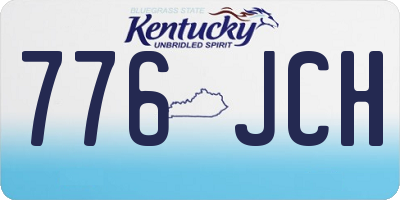 KY license plate 776JCH