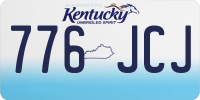 KY license plate 776JCJ