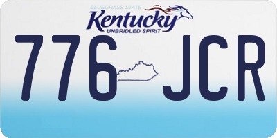 KY license plate 776JCR