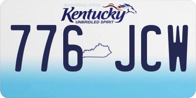 KY license plate 776JCW