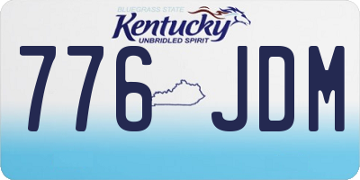 KY license plate 776JDM