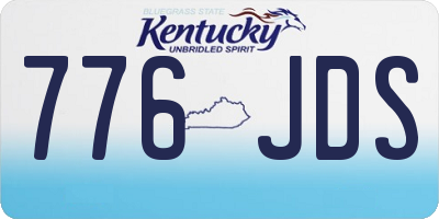 KY license plate 776JDS