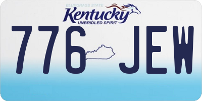 KY license plate 776JEW