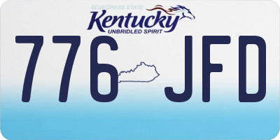 KY license plate 776JFD