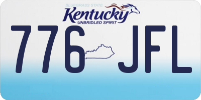 KY license plate 776JFL