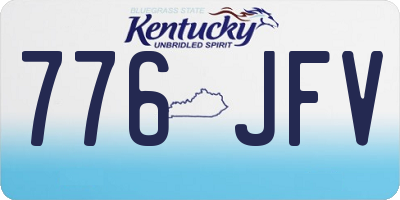 KY license plate 776JFV