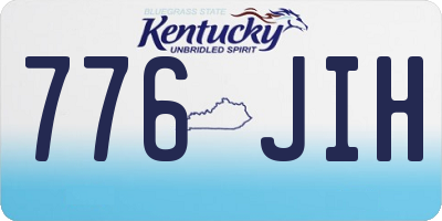 KY license plate 776JIH
