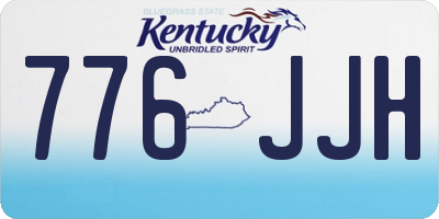 KY license plate 776JJH