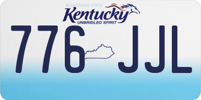 KY license plate 776JJL