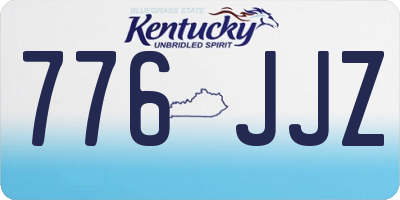 KY license plate 776JJZ