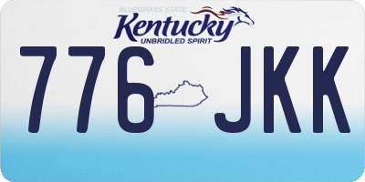 KY license plate 776JKK