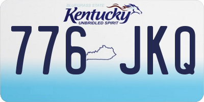 KY license plate 776JKQ