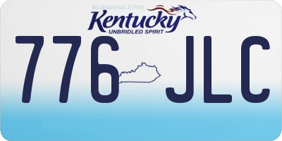 KY license plate 776JLC