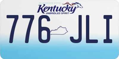 KY license plate 776JLI