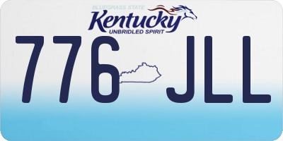 KY license plate 776JLL