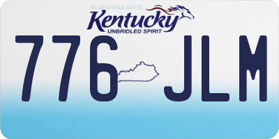 KY license plate 776JLM