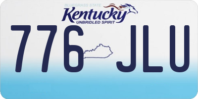 KY license plate 776JLU