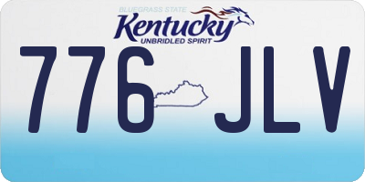 KY license plate 776JLV