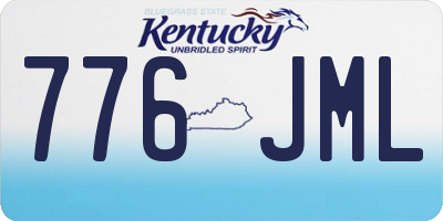KY license plate 776JML